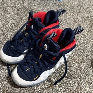 Kids Navy and Red Sneakers